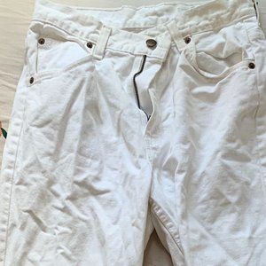 Never worn, white high rise vintage Levi 921's